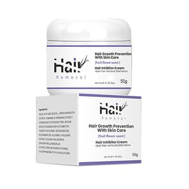 Facial Hair Inhibitor Cream, Hair Growth Inhibitor for Women Face, Get Rid of Chin Hair, Hair Removal Serum for Arm, Legs, All Body, Unscented, Cream, Natural Plant Extract, Unisex, 50g / 1.7 Fl Oz