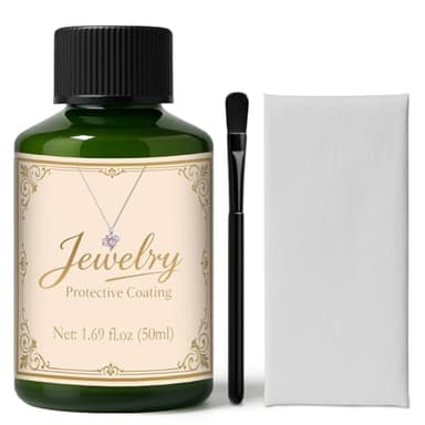1DFAUL 50ml Jewelry Protective Coating, Jewelry Sealant Tarnish Protection Maintain Brilliant Luster, Against Wear & Oxidation, Suitable for Metals, Gemstones