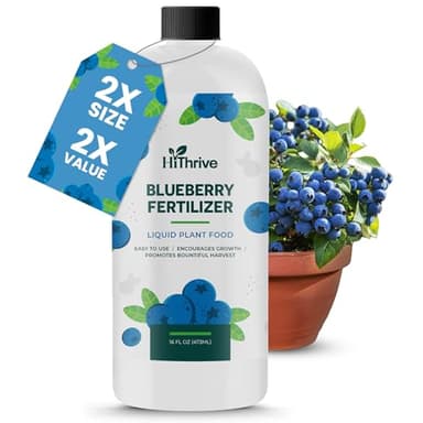 16oz Blueberry Fertilizer - Makes 16 Gallons of Fruit Tree Fertilizer for Blueberries, Liquid Plant Food for Sweet, Plump Blueberry Plants, Instant Plant Food that Promotes Growth & Abundant Harvests