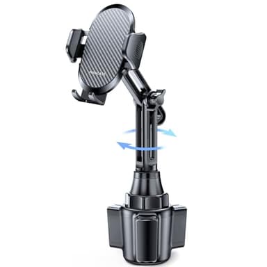 Miracase 2025 Upgraded Universal Cup Phone Holder for Car, [Rotatable & Adjustable] Long Neck Car Cup Holder Phone Mount Compatible with iPhone, Samsung, Google & More Smartphones