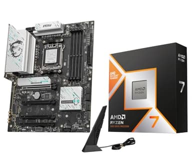 MICRO CENTER AMD Ryzen 7 9800X3D CPU Processor with MSI B850 Gaming Plus WiFi Motherboard (ATX, AM5, DDR5, PCIe 5.0, M.2 Gen5, Wi-Fi 7, 5G LAN)