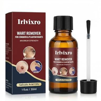 Irlvixro Wart Remover Freeze Off，15% salicylic Acid Fast Acting Skin tag Remover，Plantar wart Remover for feet and face，Corn removers for Toes