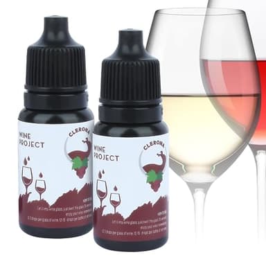 Clerona Wine Wand Wine Filters Remove Histamines and Sulfite Remover, Natural Wine Wands Filters for Red and White Alleviates Headaches, Prevent Wine Sensitivities(Bottle of 2)