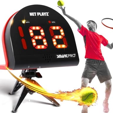 Tennis Radar Guns Speed Sensors (Hands-Free) - Measure Serve, Racquet & Ball Speed, High Tech Gadget & Gear for Tennis Players