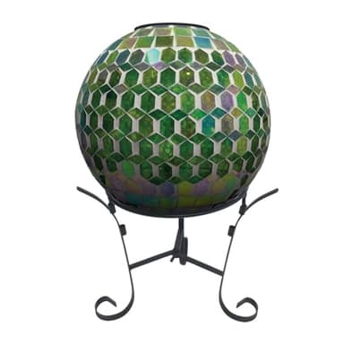 Briarwood Lane Green and Purple Solar LED Glass Gazing Ball