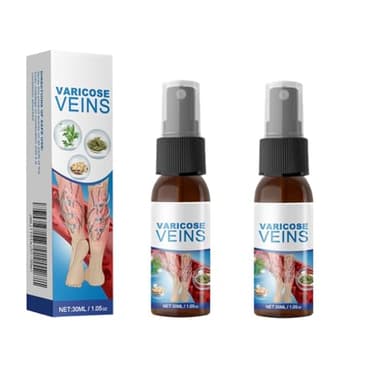 OUKPANE 2Pcs Varicose Veins Spray, Varicose Veins Cream, Legs Moisturizing Spray, Soothe Tired Legs.(60ml)