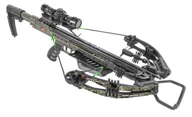 Killer Instinct BOSS 405 Camo Crossbow - 405 FPS Compact Hunting Package with Micro‑Lite Barrel, 4×32 IR Scope & Accessories