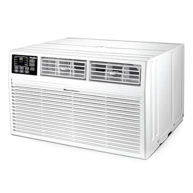 Whirlpool 8,000 BTU Through the Wall Air Conditioner, 115V, Cools up to 350 Sq. Ft. for Living Room, Bedroom, Kitchen with Dehumidifier and Remote Control, White