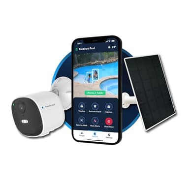 PoolScout Wireless | Battery & Solar Kit - Pool Security Alarm System for Preventing Drowning of Toddlers & Pets in Your Swimming Pool (3 Months Premium Subscription Included)