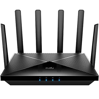 Cudy New 5G NR SA NSA AX3000 WiFi 6 CPE Router, AX3000 Dual SIM 5G Cellular Router, Qualcomm IPQ5018, SDX62, MU-MIMO, Detachable Antennas, Band Lock, VPN, Zerotier, Cloudflare, P5