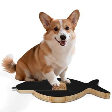 Vivifying Dog Nail Scratch Board with Treat Drawer, Stress-Free Nail Filing Tool for Dogs, Alternative to Clippers for Front Paw Nails, Interactive Training Scratch Pad with Extra Sandpaper