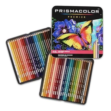 Prismacolor Premier Colored Pencils, Soft Core, Assorted Colors, 48 Count - Durable, Vibrant, Ultra-Smooth, Adult Coloring, Drawing, Sketching, Arts & Crafts