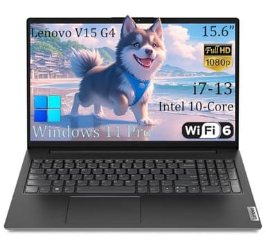Lenovo V15 G4 15.6" Business Laptop, FHD Anti-Glare Display, Intel 10-Core i7-13620H (Beat Ultra 7 255U),16GB RAM, 512GB SSD, WiFi 6, Bluetooth 5.2, Windows 11 Pro, with 5ave 6-in-1 Accessory Kit