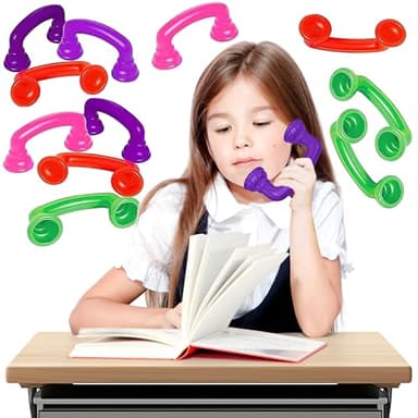 16 Reading Phones [16 Pack] Auditory Feedback Whisper Phone Classroom Manipulative, Speech Therapy Toy Tool - Accelerates Reading Fluency & Pronunciation, Phonic Materials By 4E’s Novelty