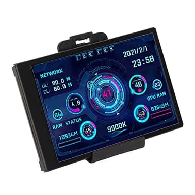 3.5in Computer Temp Monitor, PC Sensor Panel Display, PC CPU HDD Data Monitor Computer Temperature Display for System(3.5inch)