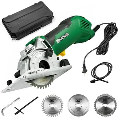 ROTORAZER SAW Platinum Compact Circular Saw Set - New Model for 2026! Extra Powerful - Deeper Cuts! Cut Drywall, Tile, Grout, Metal, Pipes, PVC, Plastic, and Copper. AS SEEN ON TV! (Green)