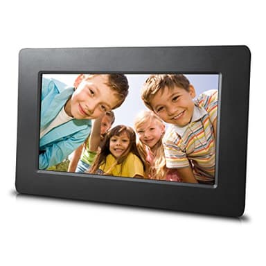 Sungale DPF710 7" Digital Photo Frame with Ultra Slim Design; Plug in SD card or USB Flash drive and enjoy HD slideshow