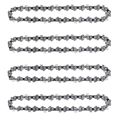 4 Pack 8 Inch Chainsaw Chain 050" Gauge, 3/8" LP Pitch, 33 Drive Links, 8 Inch Pole Saw Chains Fits for Chicago Sun Joe SWJ800E SWJ806E Portland, Greenworks, Chicago and More- S33