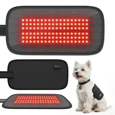 PUPCA Red Light Therapy Belt for Dogs Pain Relief, Portable Wearable Cold Laser Therapy Device, Pet Joint Pain Relief Wrap for Dog Arthritis, Hip Dysplasia & Wound Healing, Dual Power Options