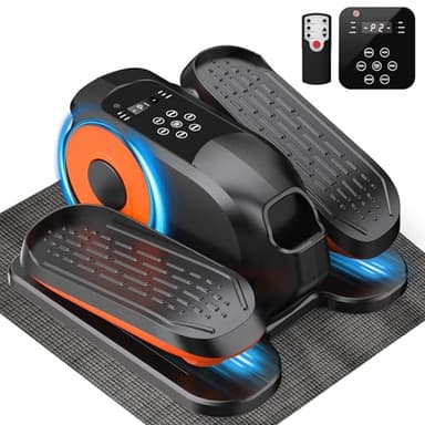 Mini Under Desk Elliptical Low Impact Electric Leg Exerciser As Seen on TV While Sitting for Seniors with Non-Slip Mat Quiet & Portable for Home and Office,Gift for Mom Dad