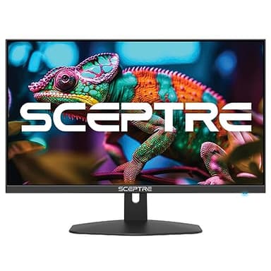 Sceptre 27-inch Prime Gaming Monitor 100Hz 1ms DisplayPort HDMI x2 100% sRGB AMD FreeSync Build-in Speakers, Eye Care Frameless Machine Black 2025 (E275W-FW100T Series)