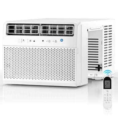 ZAFRO 12,000 BTU U Shaped Window Air Conditioner Cools up to 450 Sq Ft, 6-in-1 Window AC Units with Cool, Fan and Dry Modes, Saddle Air Conditioner with Energy Efficient, Low Noise, White[2026 New]