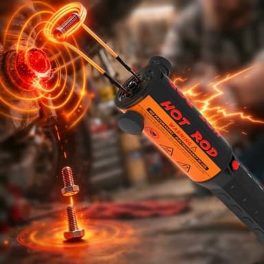 Solary Magnetic Induction Heater Bolt Removal, 1200W 110V Heat Induction Tool for Rusty Screw Removing, Nut Buster Tool with 8 Induction Coils and Box