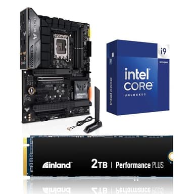INLAND 3-in-1 Combo: Intel Core i9-14900K CPU+ASUS Tuf Gaming Z790-Plus WiFi Board 2TB Performance Plus NVMe SSD