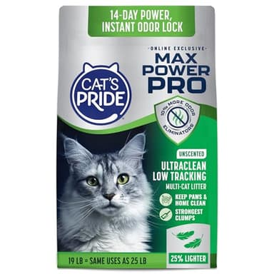 Cat's Pride Max Power Pro Ultraclean Lightweight Cat Litter, Low Tracking & Strongest Clumping Formula, Bag