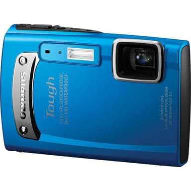 OM SYSTEM OLYMPUS TG-310 Tough 14.0 MP Digital Camera with 3.6x Wide Optical Zoom and 2.7-Inch LCD, (Blue) (Old Model)