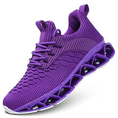 Women's Low top Running Shoes Blade Tennis Walking Sneakers Comfort Fashion Non Slip Work Sport Zapatos de Hombre Purple 9