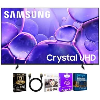 Samsung UN55U800KIT1 55 inch Class U8000F Series Crystal 4K UHD Smart TV 2025 HDR Tizen OS with HDMI Cable Streaming B