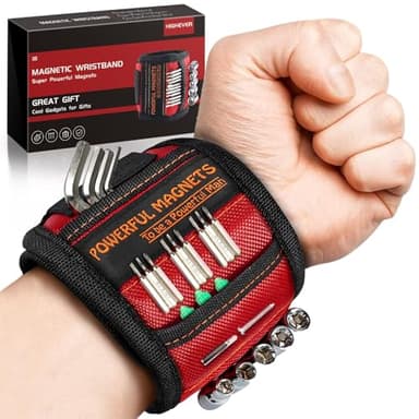 Father Day Gifts from Daughter Wife Son Magnetic Wristband: Men Tool Gifts for Men Him Belt Magnet Wrist for Holding Screws Nails Cool Gadgets Ideas Grandpa Father Day Gifts for Husband Papa Dad