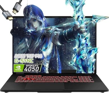 ASUS TUF A16 Gaming Laptop - AMD Ryzen 5 7535HS Beat i7-10875H - RTX 4050-32GB RAM| 1TB SSD -Backlit Keyboard RGB - 16" WUXGA 144Hz -Windows 11 -Video Editing -Portatil Gamer PC