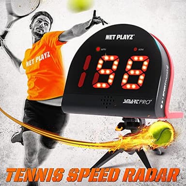 NET Playz Tennis Radar Guns Speed Sensors (Hands-Free) - Measure Serve, Racquet & Ball Speed, High Tech Gadget & Gear for Tennis Players