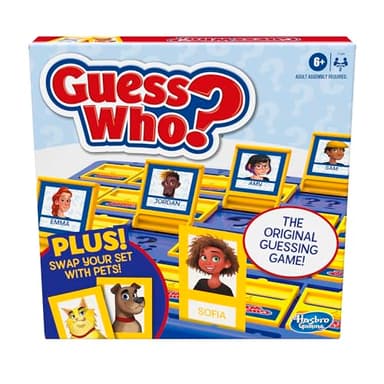 Hasbro Gaming Guess Who? Board Game, with People and Pets Cards, The Original Guessing Game for Kids, Ages 6 and Up, Easter Gifts for Boys and Girls (Amazon Exclusive)