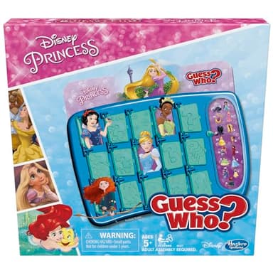 Hasbro Gaming Guess Who? Disney Princess Edition Kids Board Game, Fun Game for Families and Kids Ages 5 and Up, Easter Gifts for Boys and Girls, Preschool Games (Amazon Exclusive)