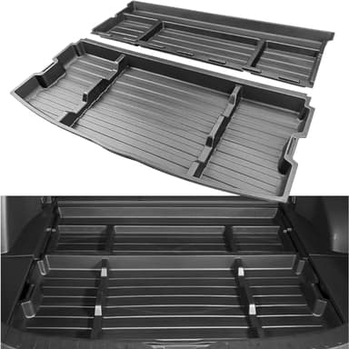 AutoQi For 2019-2025 Toyota RAV4 Trunk Hidden Storage Box, SUV Insert Cargo Rear Hatch Organizer, Extra Space fits RAV4 LE XLE XSE TRD Hybrid Under Cargo Floor Storage Accessories