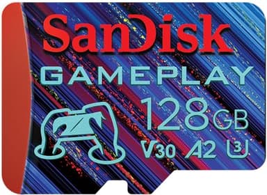 SANDISK 128GB Gameplay microSD Memory Card for Mobile Gaming - Up to 190MB/s, for Handheld Console Gaming - SDSQXAA-128G-GN6XN